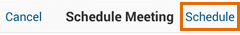 Meetings Android - Schedule Meeting - tap Schedule