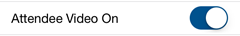 Meetings iOS - Schedule - Enable or disable Attendee Video On