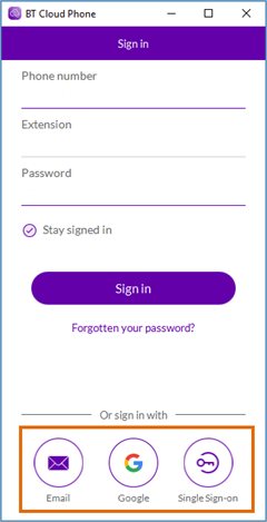 bt desktop login