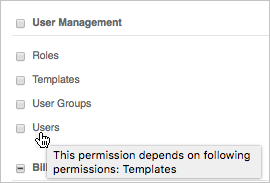 Permissions - description